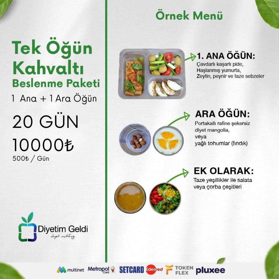Tek Öğün Kahvaltı Paketi (20 Günlük)