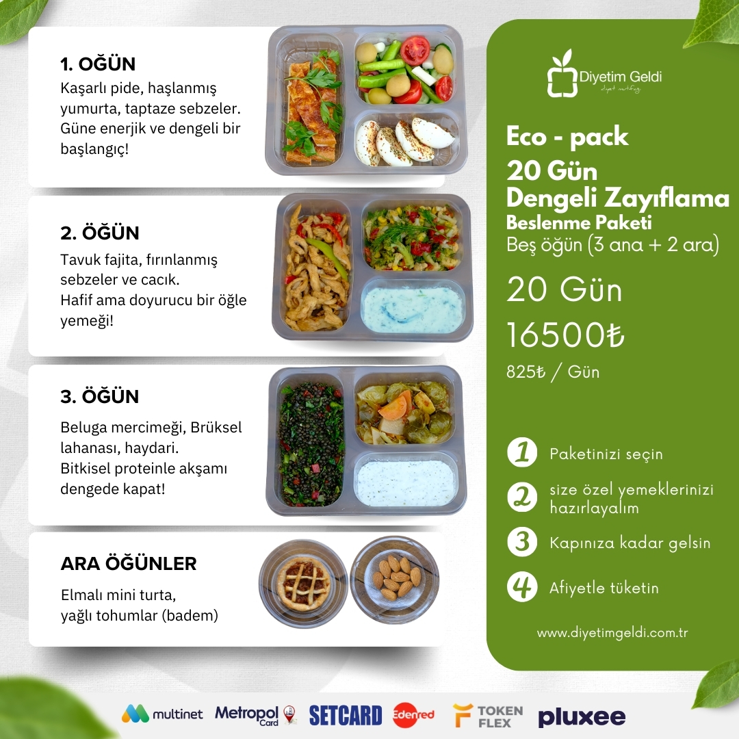 20 Gün Eco-Pack Dengeli Zayıflama
