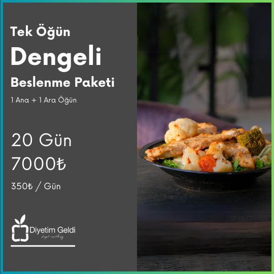 Tek Öğün Dengeli Paket (20 Günlük)