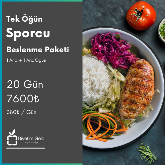 Tek Öğün Sporcu Paket (20 günlük)