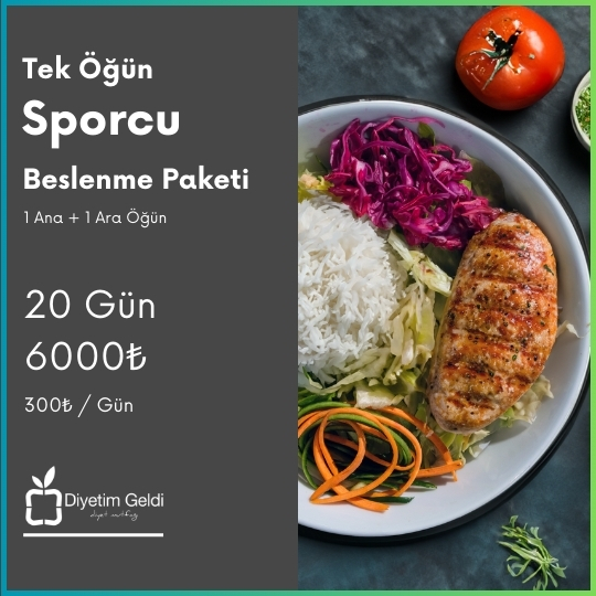 Tek Öğün Sporcu Paket (20 günlük)