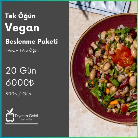 Tek Öğün Vegan Paket (20 Günlük)